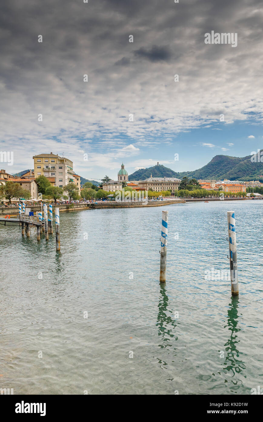 Dalben am Comer See. Stockfoto