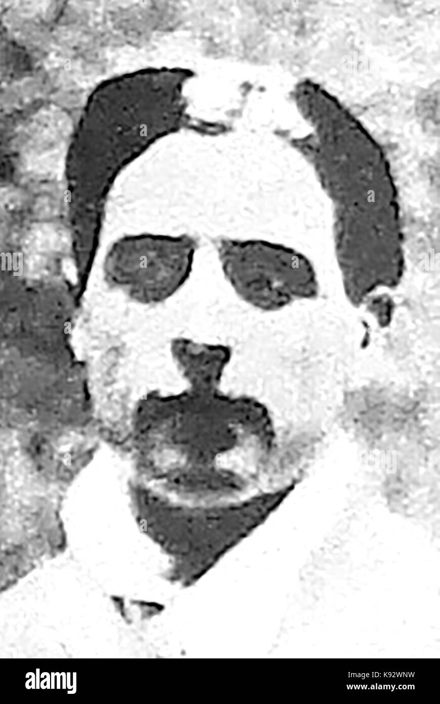 Ein Porträt von Hugh. Laurence 'Laurie'. Doherty. ehemalige britische Lawn Tennis champion Stockfoto