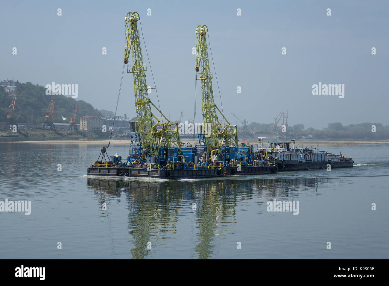 Rumänien, Donau bei Kavadarci Stockfoto