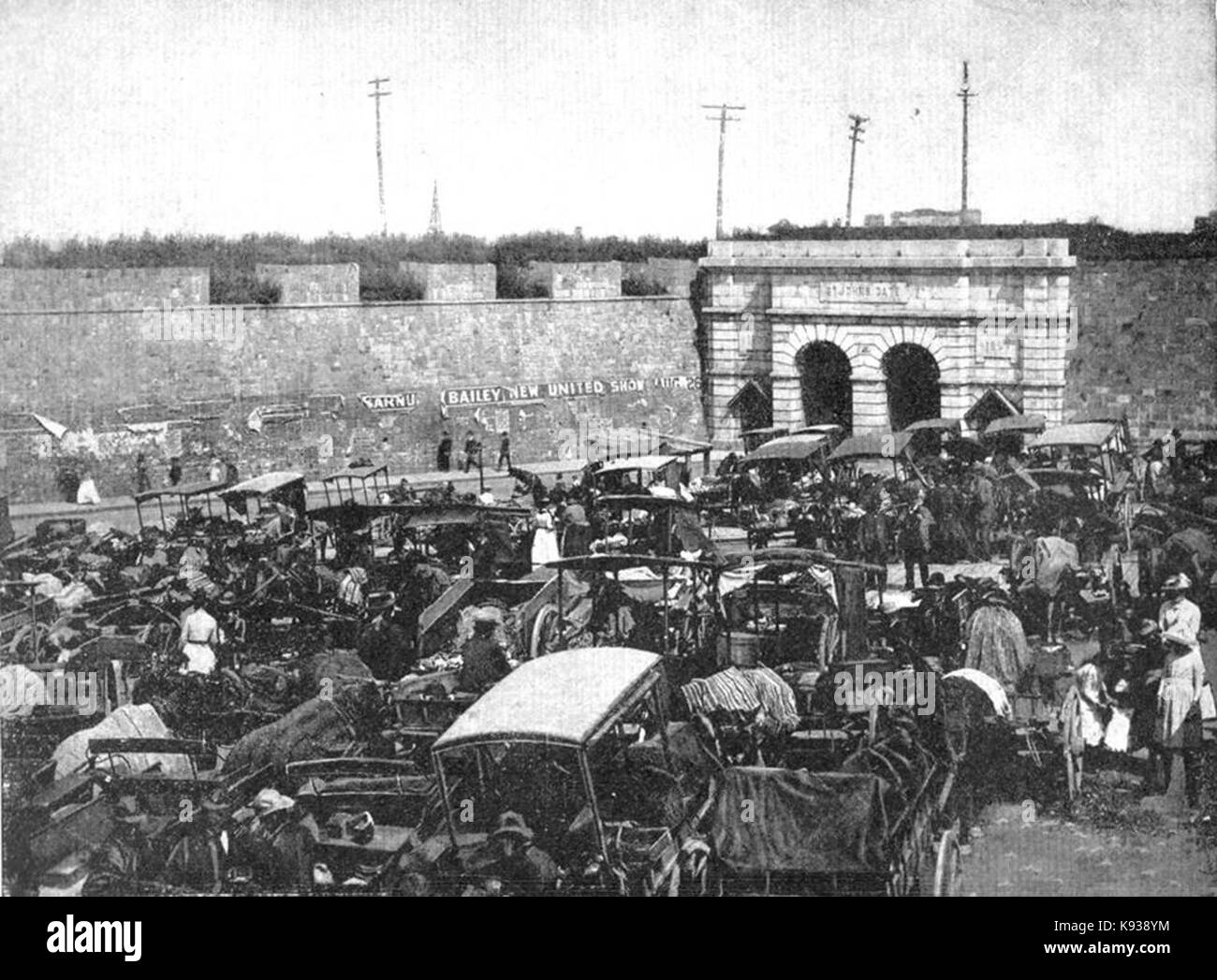 Le Marche Montcalm en 1889 Stockfoto