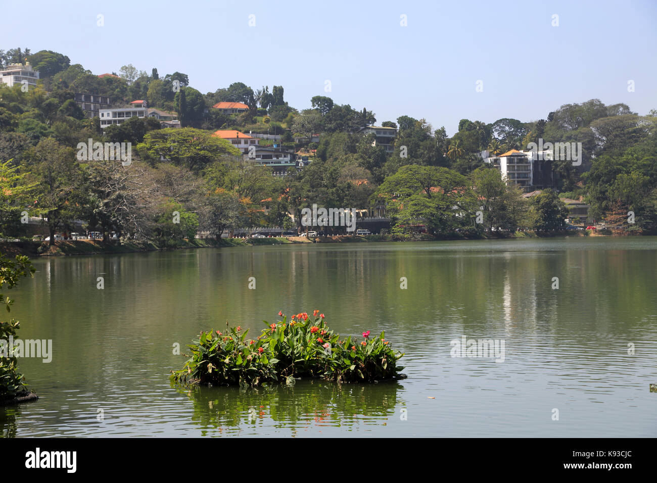 Kandy Sri Lanka Kandy Lake Kiri Muhuda von Tempel des Heiligen Zahns Stockfoto