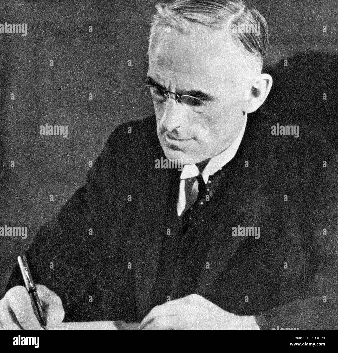 1935 - ein Porträt der Vorsitzende London County Council Chairman, Harry (Herr) Snell nach dem Labor eine Wahl Mehrheit - Labour MP gewonnen. Stockfoto