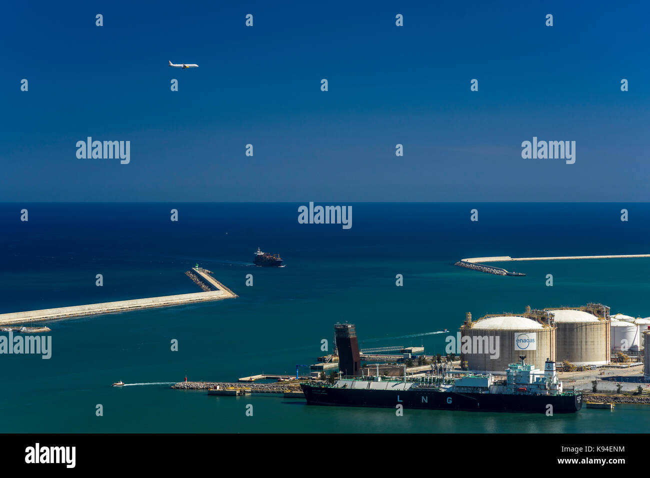 Hafen von Barcelona, Spanien 2017 Stockfoto