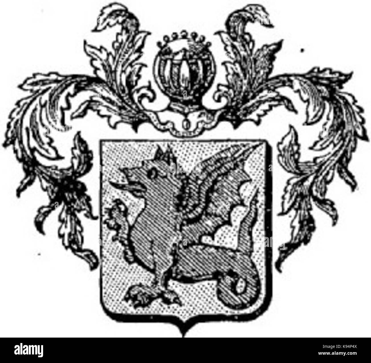 Lazare 298 Jean du Drac Wappen Stockfoto