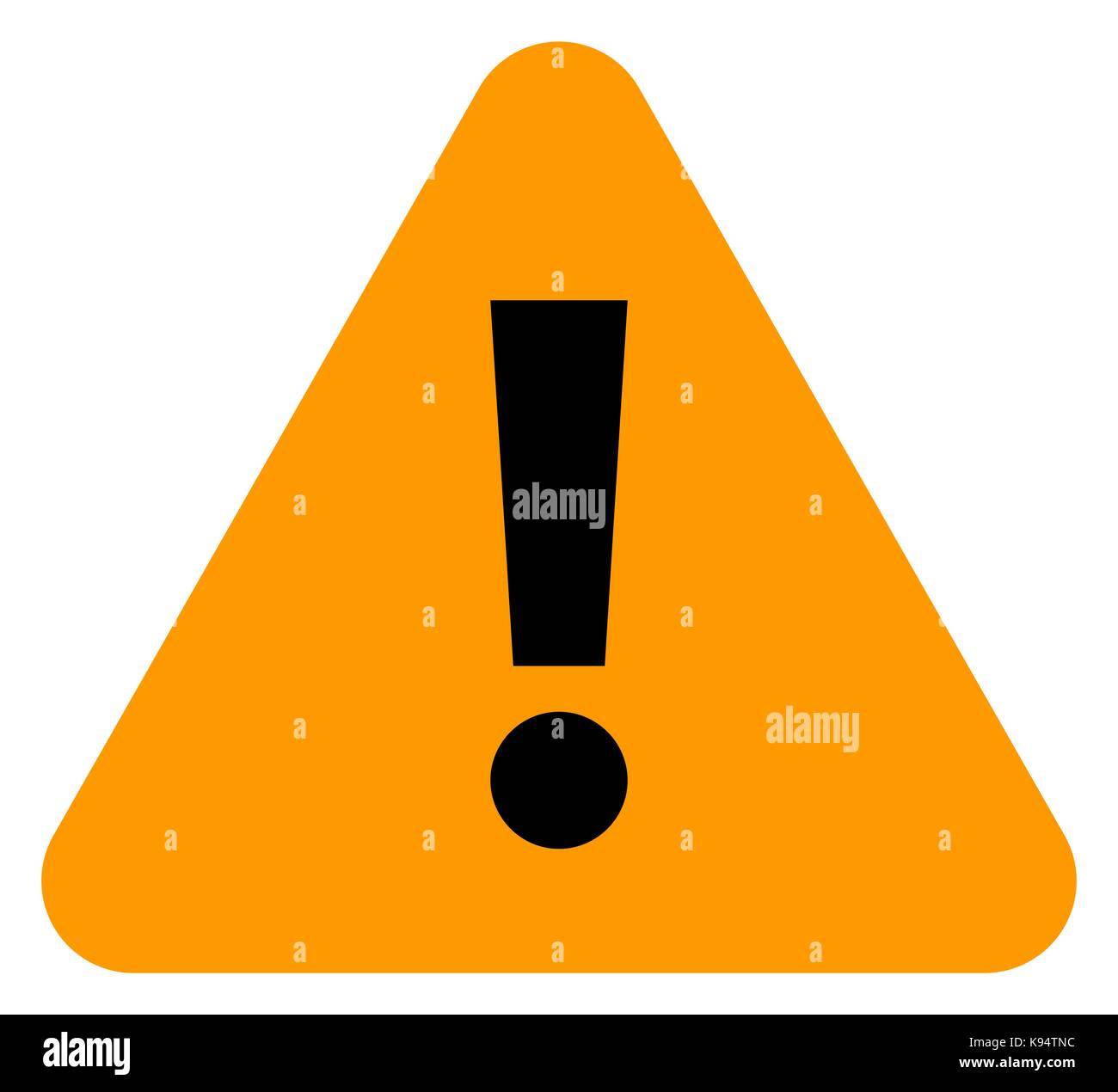 Es in allen ihren Designs verwenden. Flat Style Ausrufezeichen Warnzeichen Aufmerksamkeit" in Dreiecksform. Vector Illustration ein grafisches Element Stock Vektor