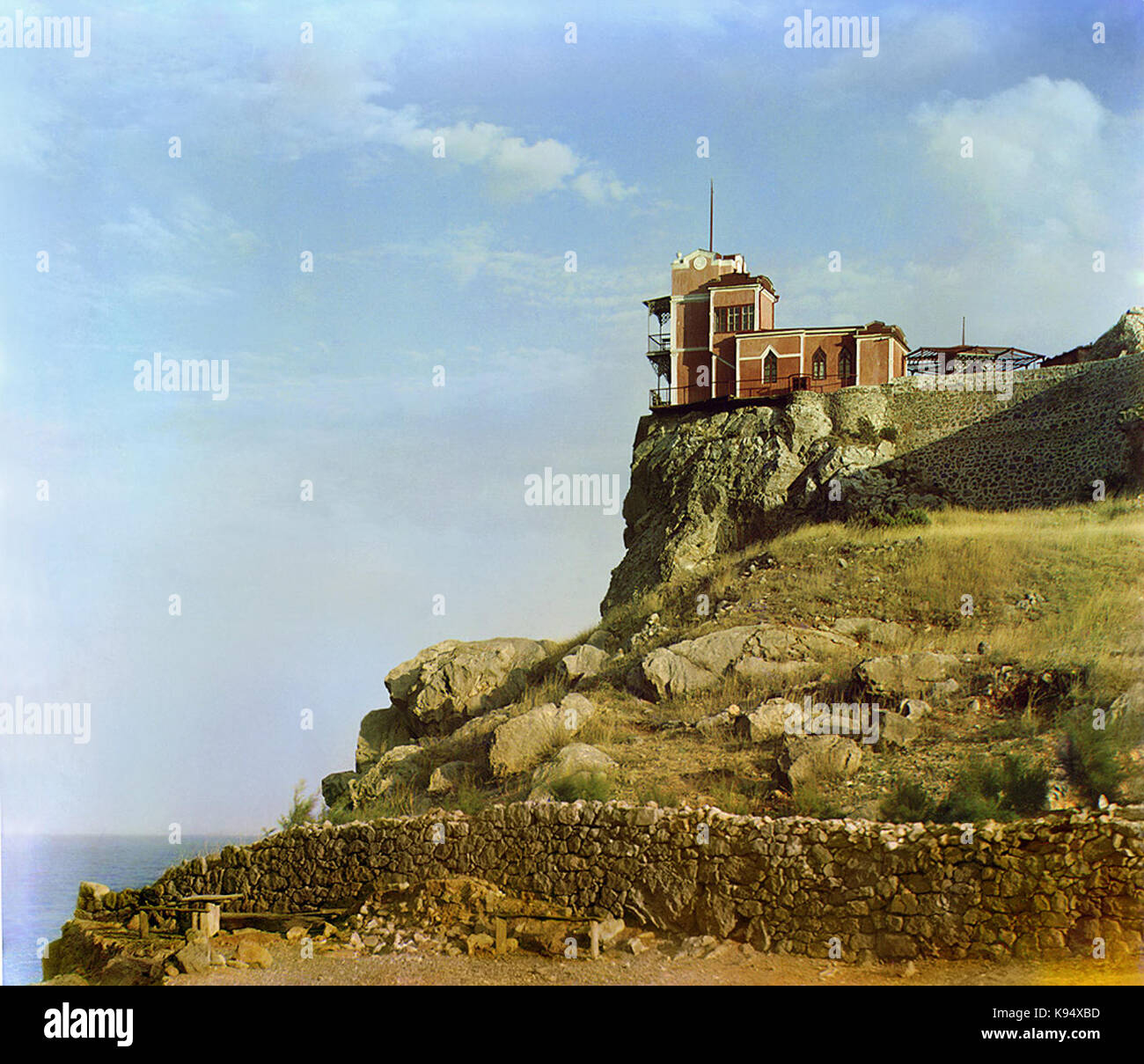 Lastochkino Gnezdo (Prokudin Gorsky) Stockfoto