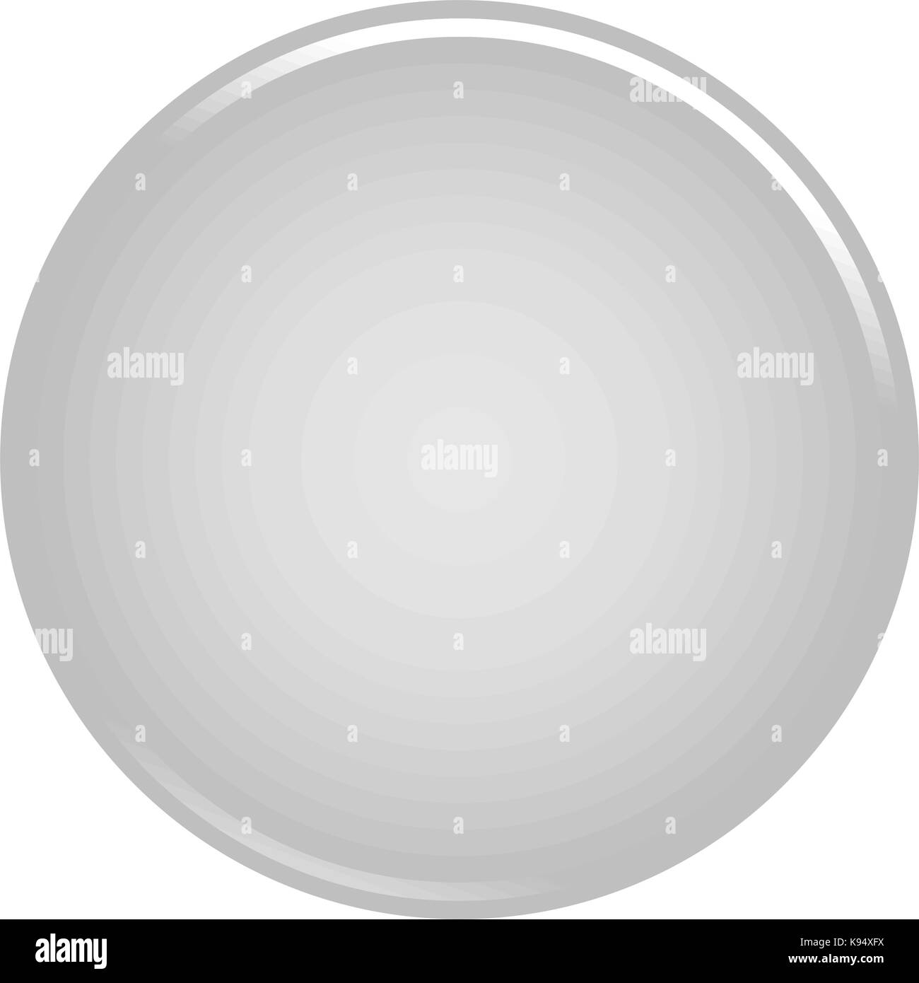 Grau glänzend Taste leer Web Internet Symbol Kreis leeren Form. Vector Illustration ein grafisches Element für Web Internet design Stock Vektor