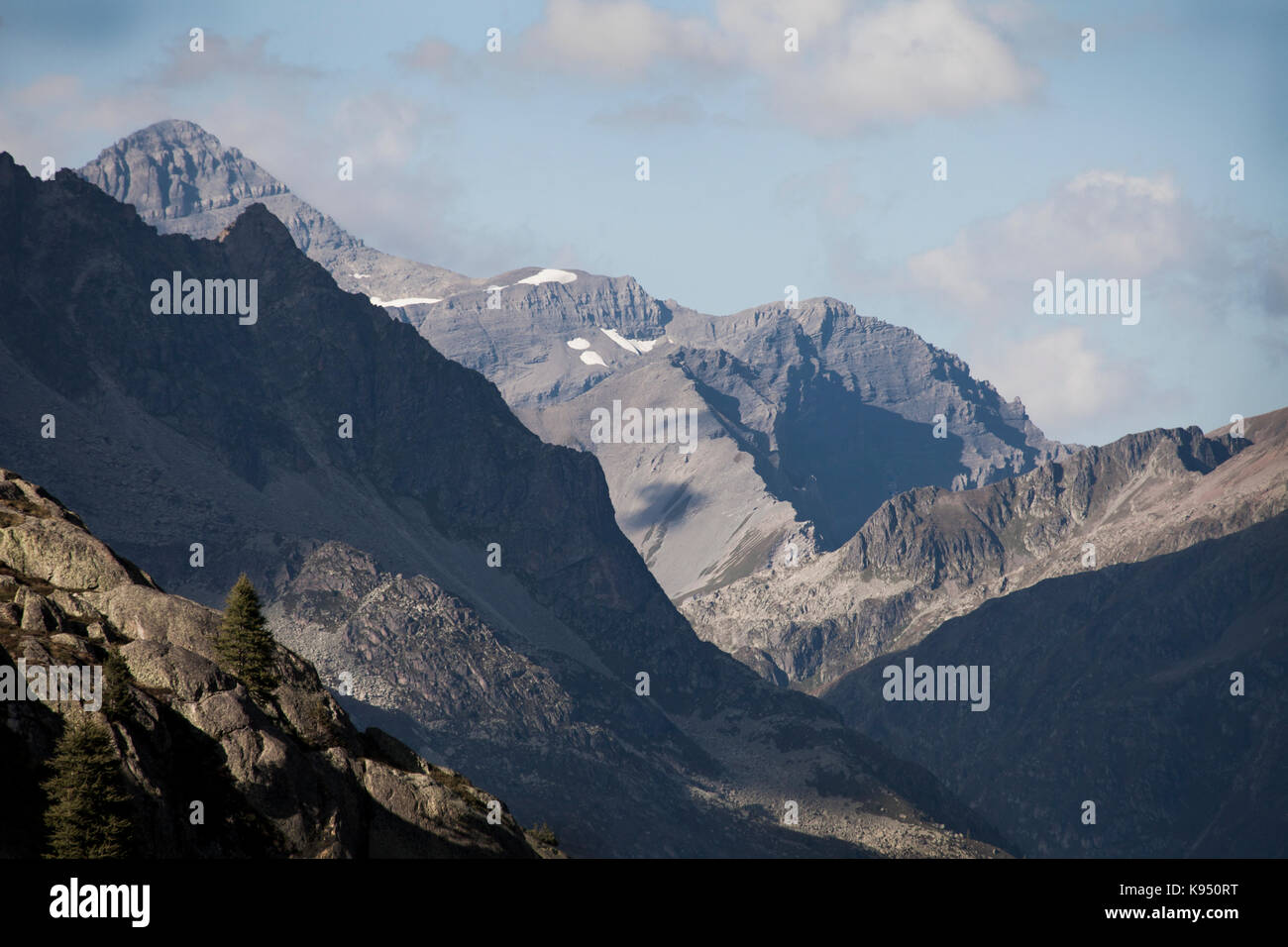 In der Aiguilles Rouge oben Argentiere, Tal von Chamonix, Frankreich Stockfoto