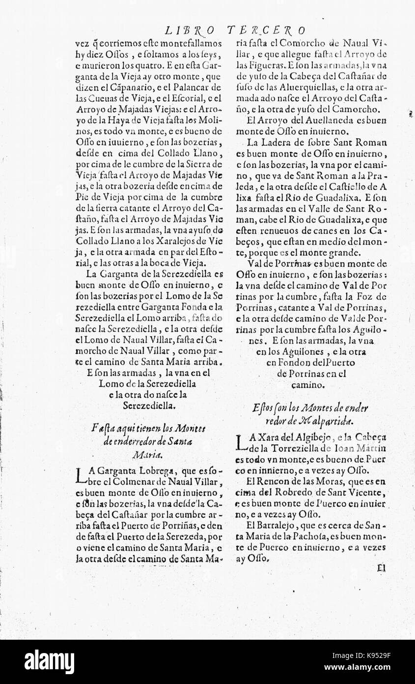 Libro de la Monteria fol 69, verso Stockfoto