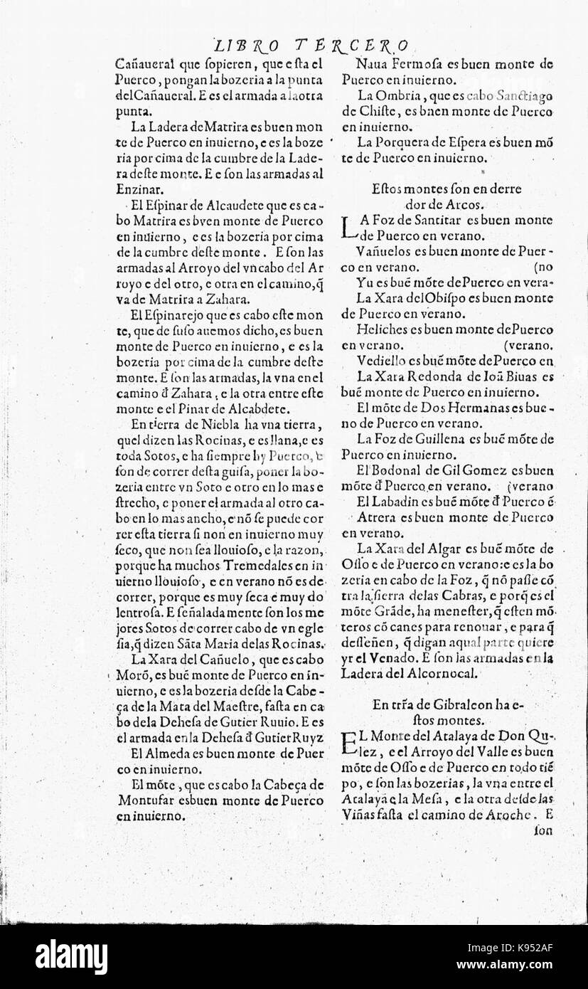 Libro de la Monteria fol 80, verso Stockfoto