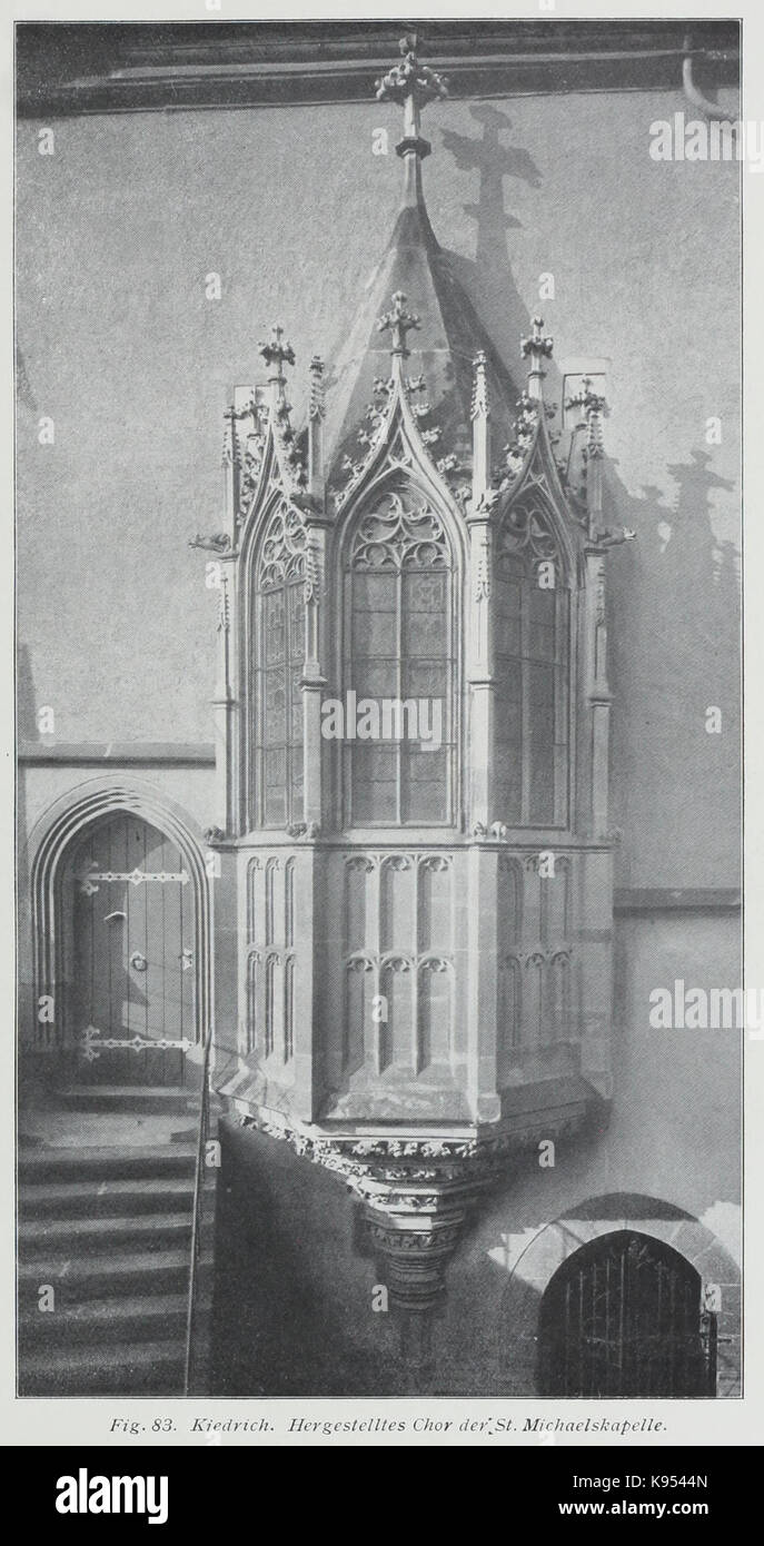 Luthmer VI083 Kiedrich hergestelltes Chor der St. Michaelskapelle Stockfoto