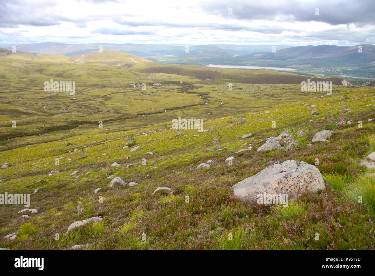 Landschaft im Cairngorms Nationalpark, Schottland. UK. Stockfoto