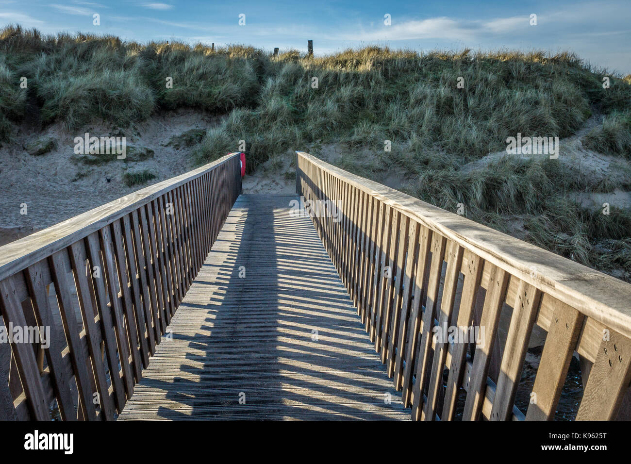 Steg bei Cruden Bay Stockfoto