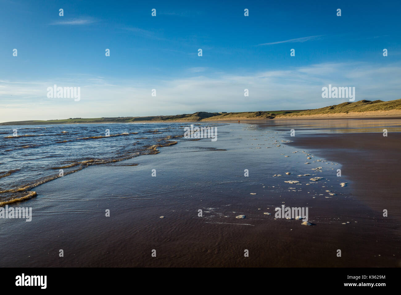 Cruden Bay Strand und Sand. Stockfoto