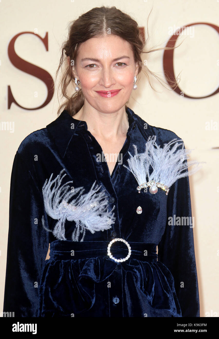 London - 20.September 2017: Kelly Macdonald nimmt an den Abschied Christopher Robin Film Premiere im Odeon Leicester Square Stockfoto