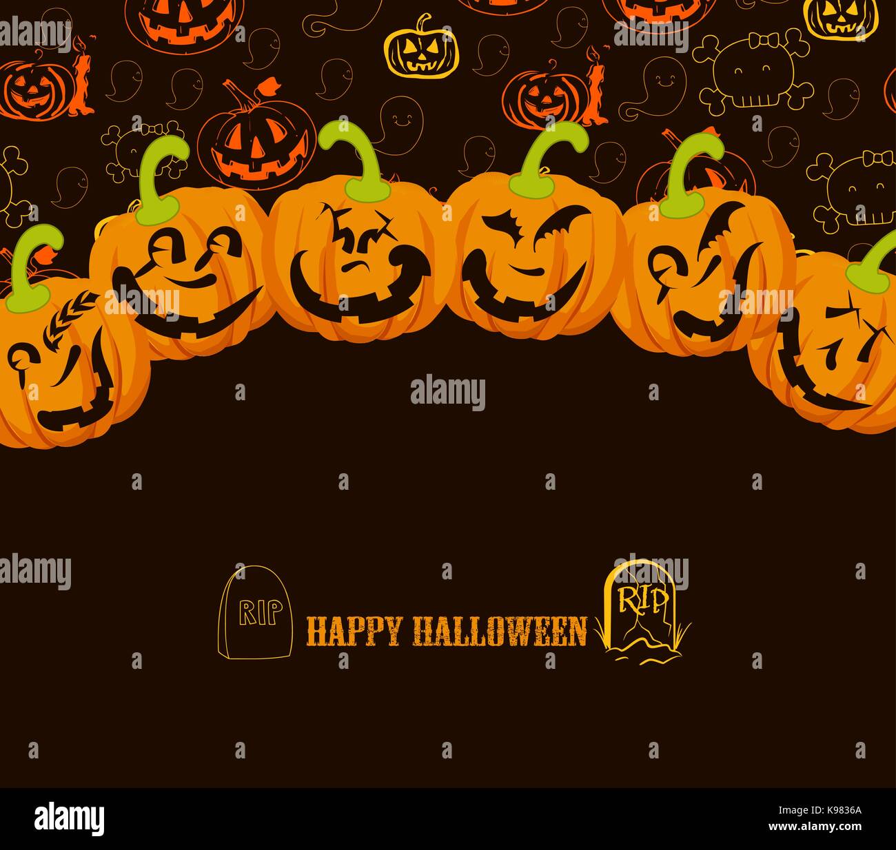 Happy Halloween Hintergrund Stock Vektor