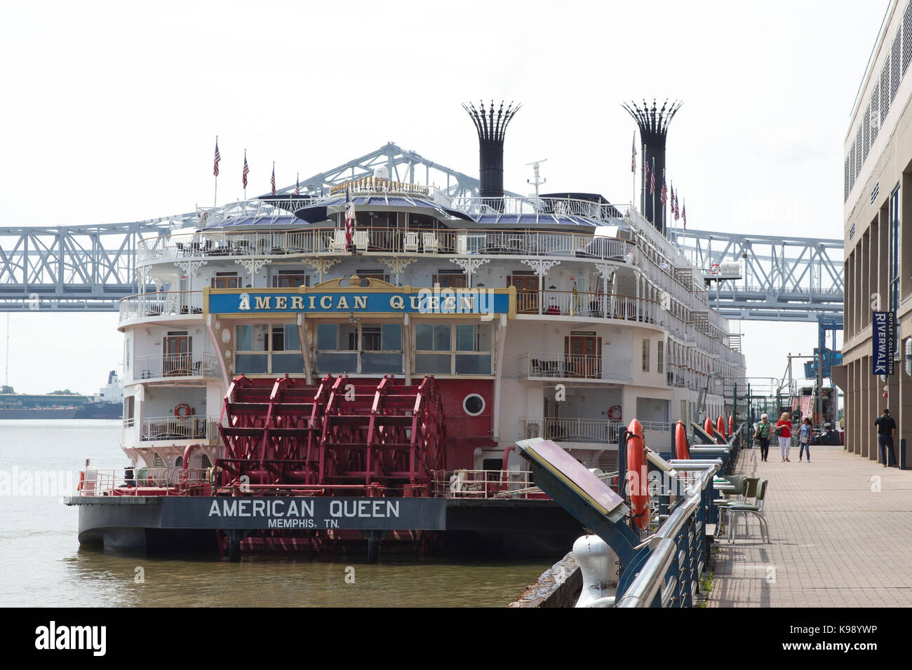 American Queen Steamboat Stockfoto