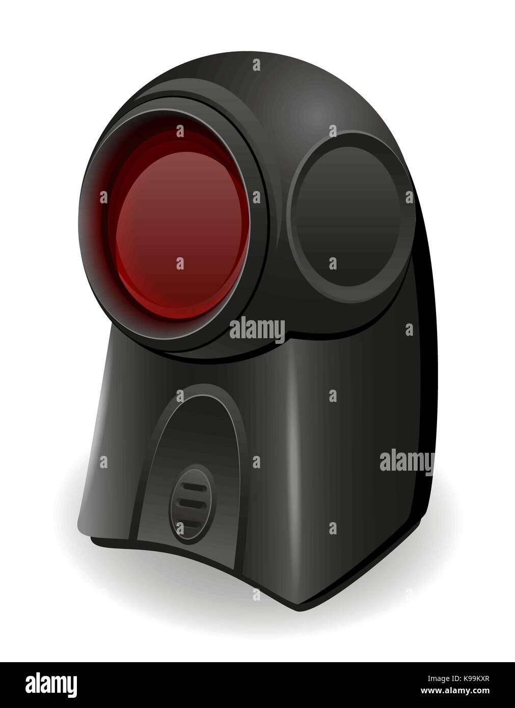 Barcode scanner Vektor Illustration auf weißem Hintergrund Stock Vektor