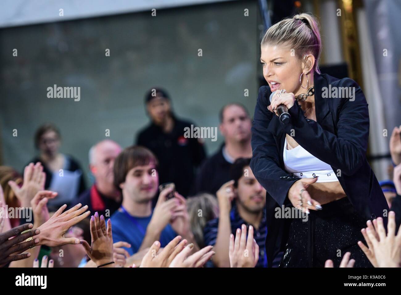 Fergie auf der Bühne für NBC Today Show Konzert mit FERGIE, Rockefeller Plaza, New York, NY 22. September 2017. Foto von: Steven Prevedari/Everett Collection Stockfoto