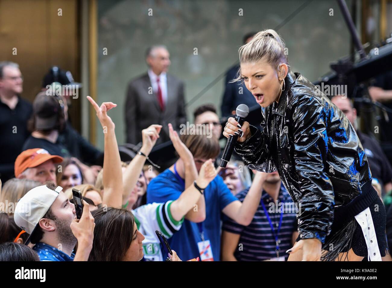 Fergie auf der Bühne für NBC Today Show Konzert mit FERGIE, Rockefeller Plaza, New York, NY 22. September 2017. Foto von: Steven Prevedari/Everett Collection Stockfoto