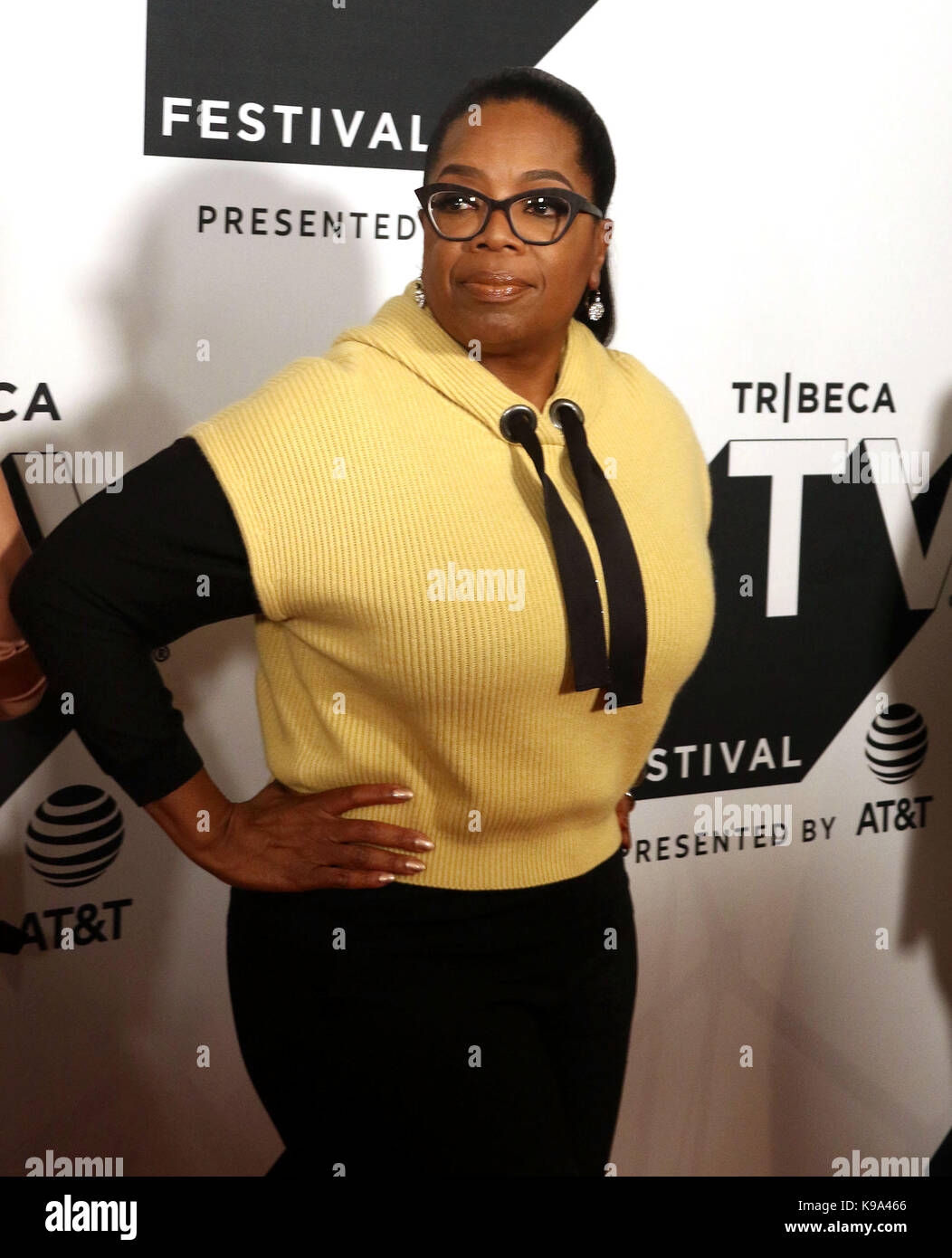 New York, New York, USA. 22 Sep, 2017. OPRAH WINFREY besucht die New York Premiere von "Freigegeben" im TriBeCA TV Festival. Credit: Nancy Kaszerman/ZUMA Draht/Alamy leben Nachrichten Stockfoto