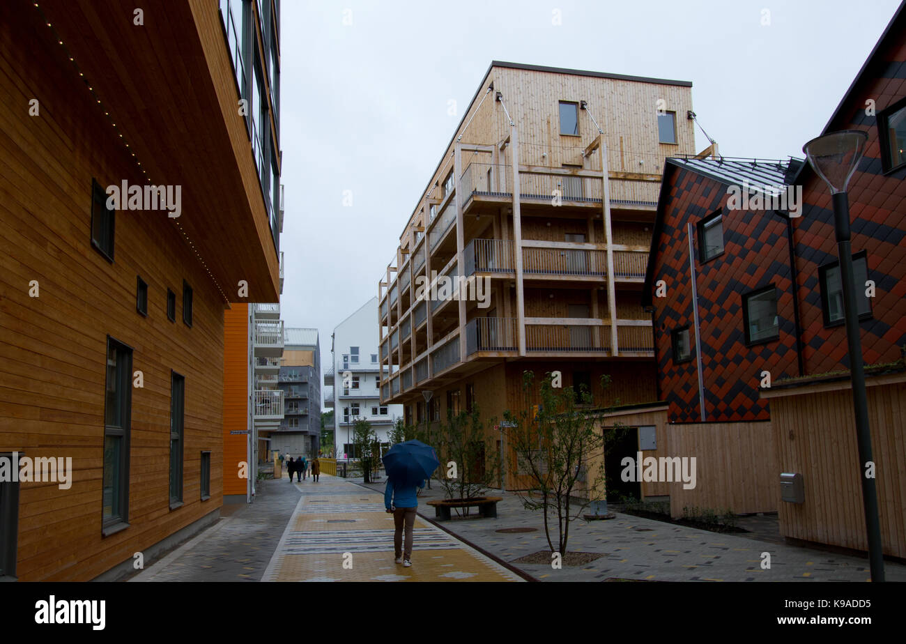 Vallastaden, Urban Living expo in Linköping, Schweden Stockfoto