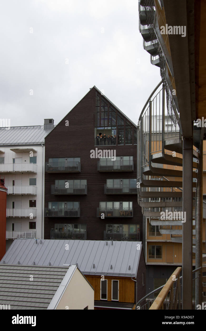 Vallastaden, Urban Living expo in Linköping, Schweden Stockfoto