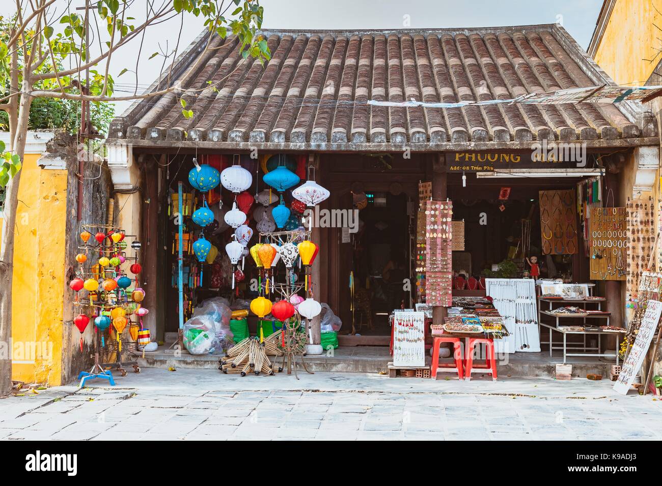 Laterne Geschäfte in Hoi An, Vietnam Stockfoto