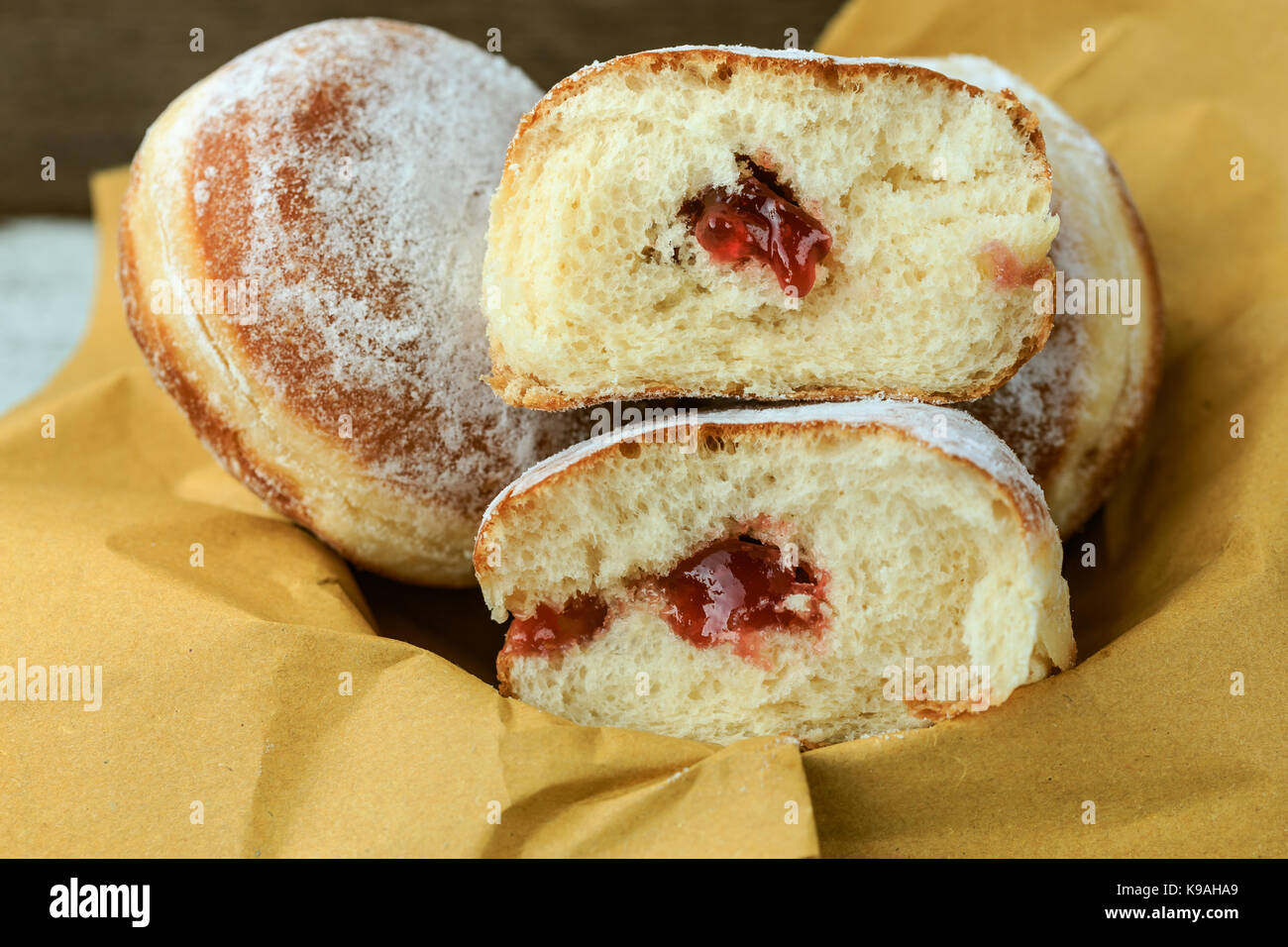 Deutsche Donuts (Krapfen) Stockfoto
