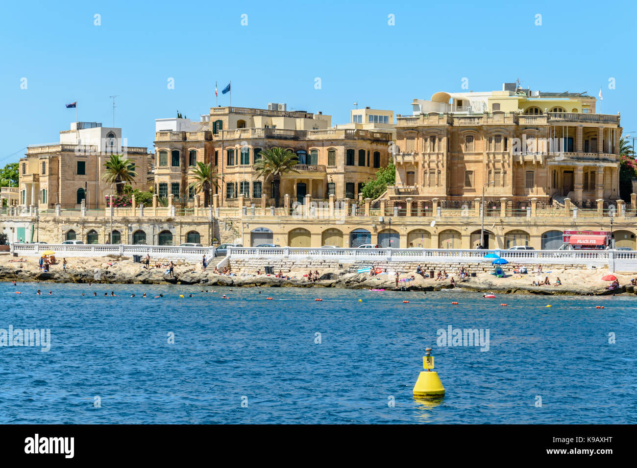 Maltesische Architektur Stockfoto