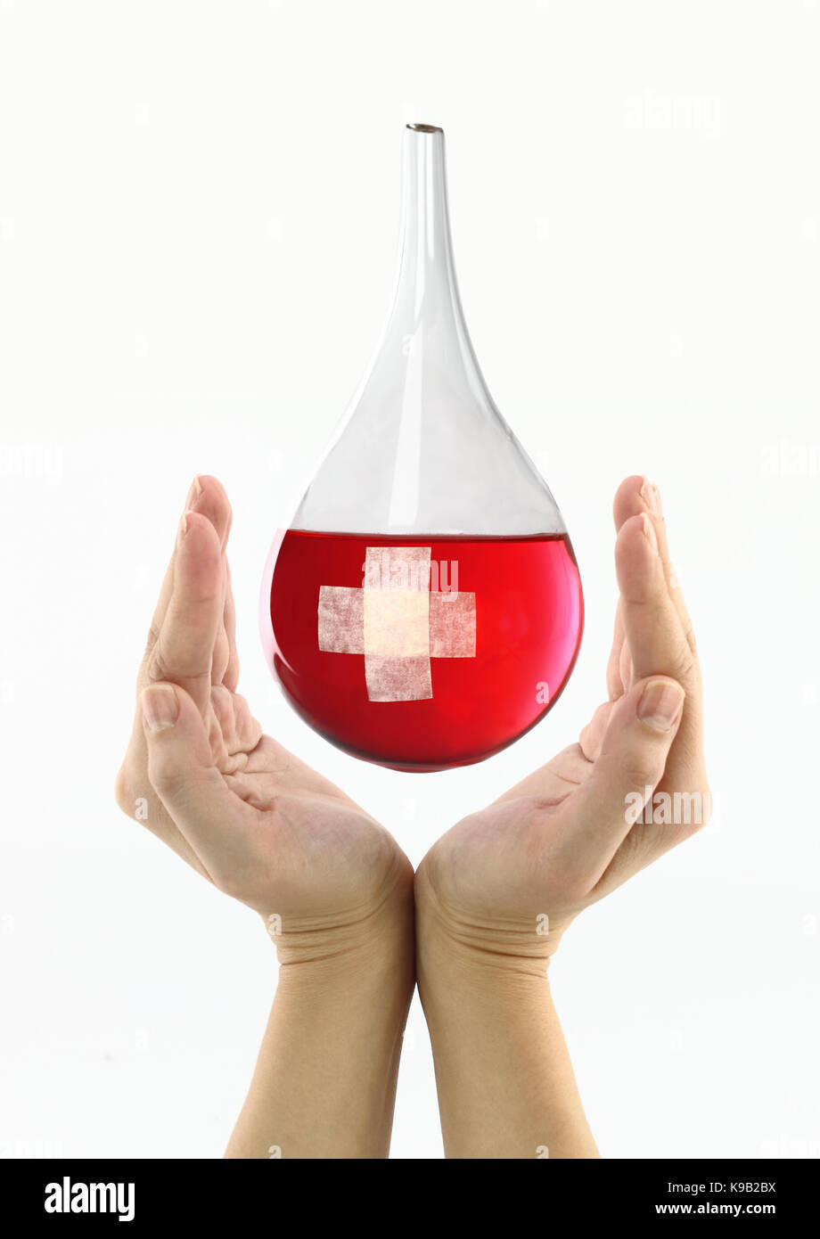 Blut spende Stockfoto
