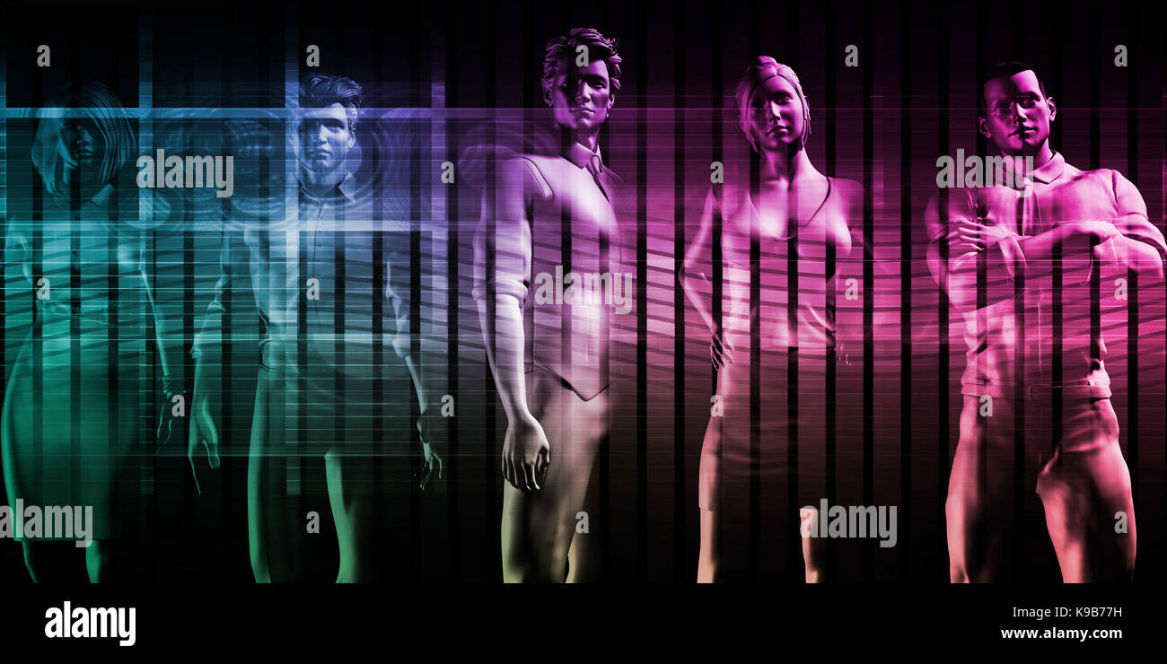 Karriereentwicklung und vermarktbare Fähigkeiten Entwicklung Kunst Stockfoto