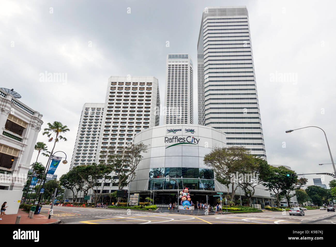 Raffles Stadtkomplex, Singapur Stockfoto