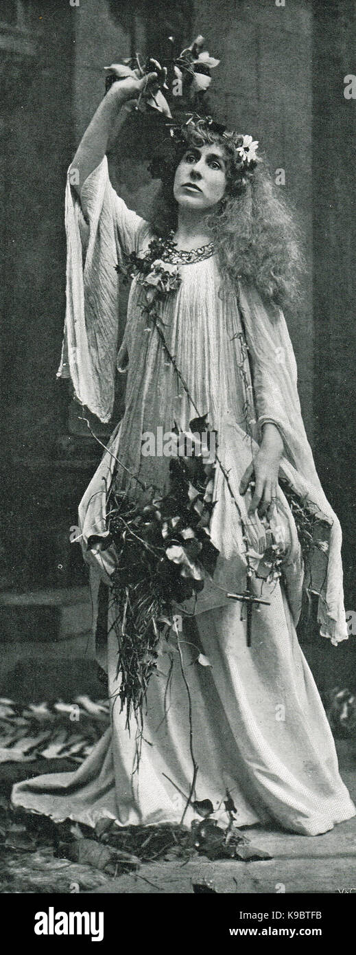 Constance Benson als Ophelia, ca. 1899 Stockfoto