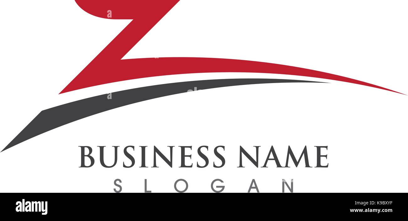 Business corporate Z schreiben Logo Design Vector Stock Vektor