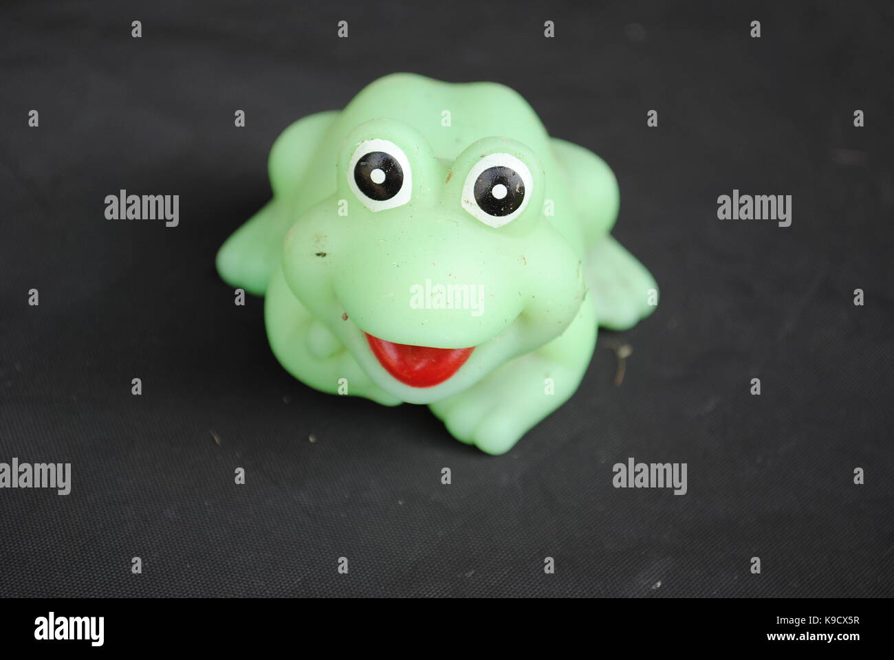 Green frog Spielzeug Stockfoto