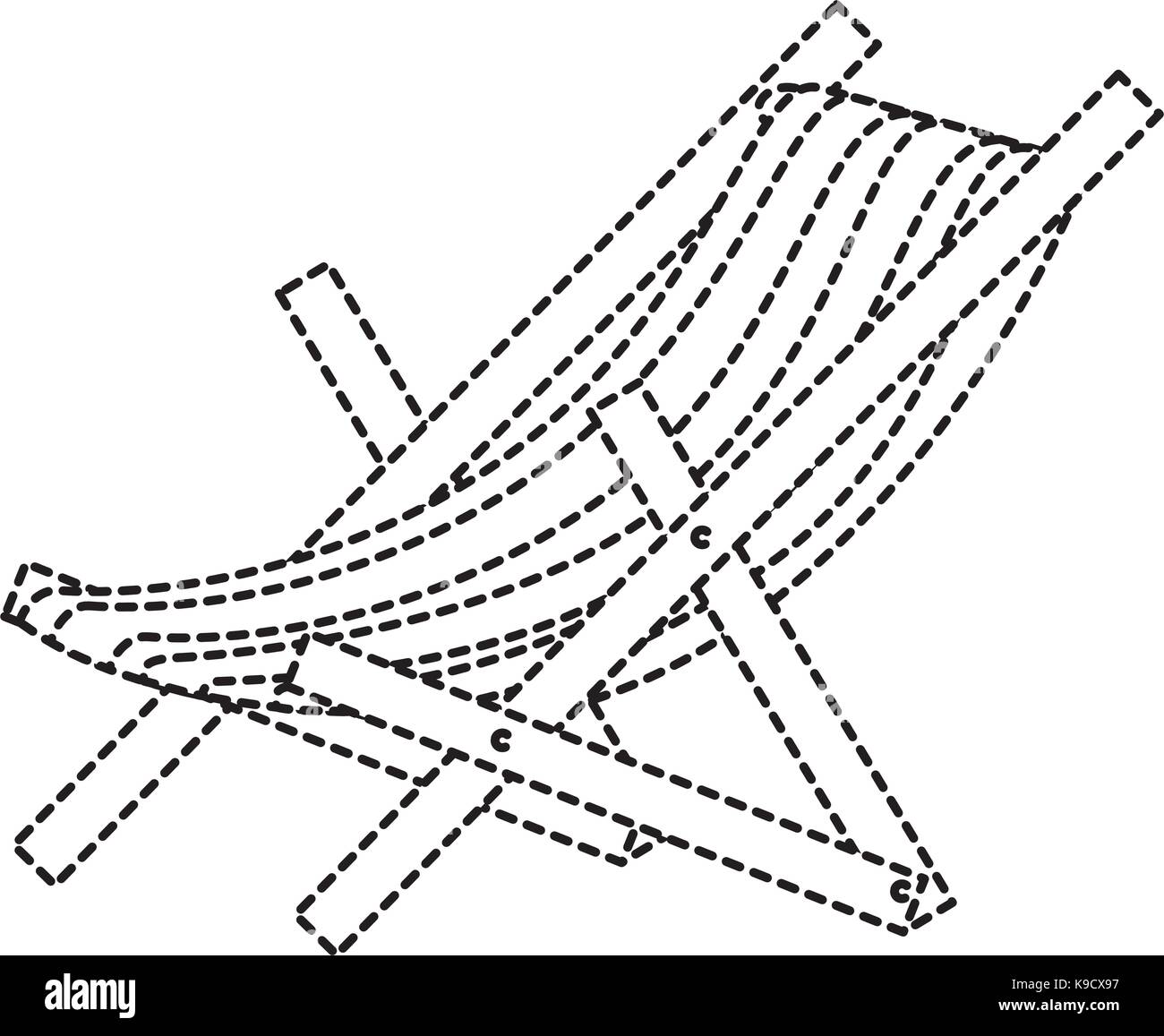 Strandkorb isoliert Symbol Vektor-Illustration-design Stock Vektor