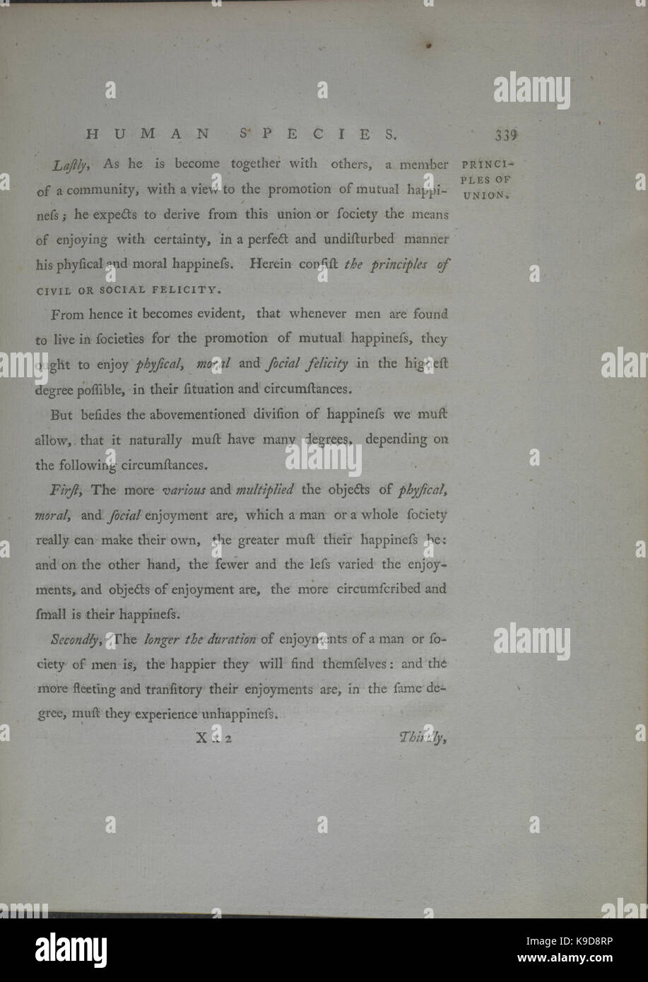 Beobachtungen während einer Fangreise um die Welt (in der H.M.S. Auflösung) auf physische Geographie, Naturgeschichte, Philosophie und Ethik, vor allem auf (Seite 339) BHL 34344519 Stockfoto