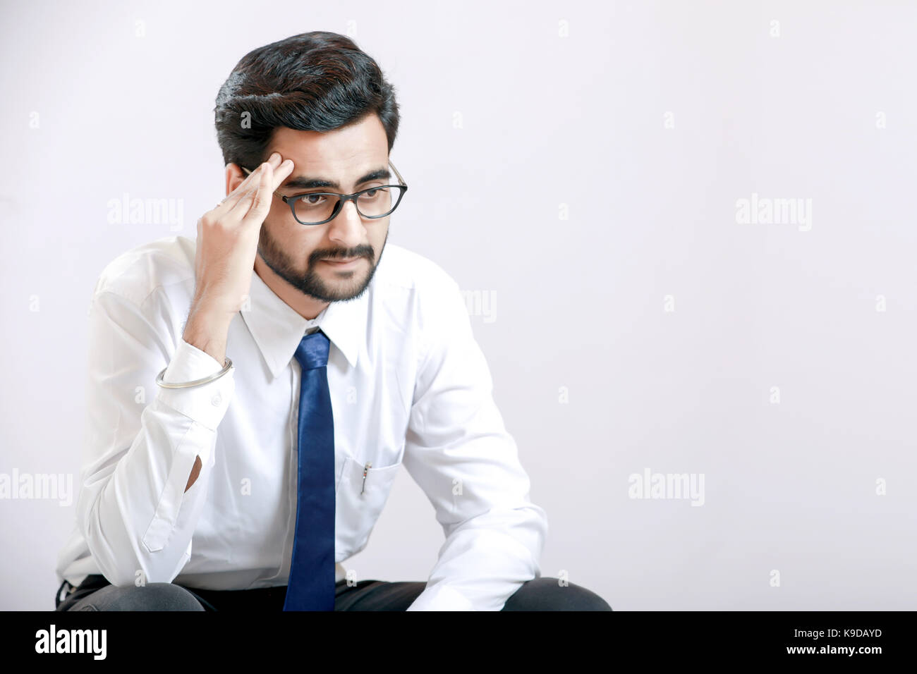 Inder in Spannung Stockfoto