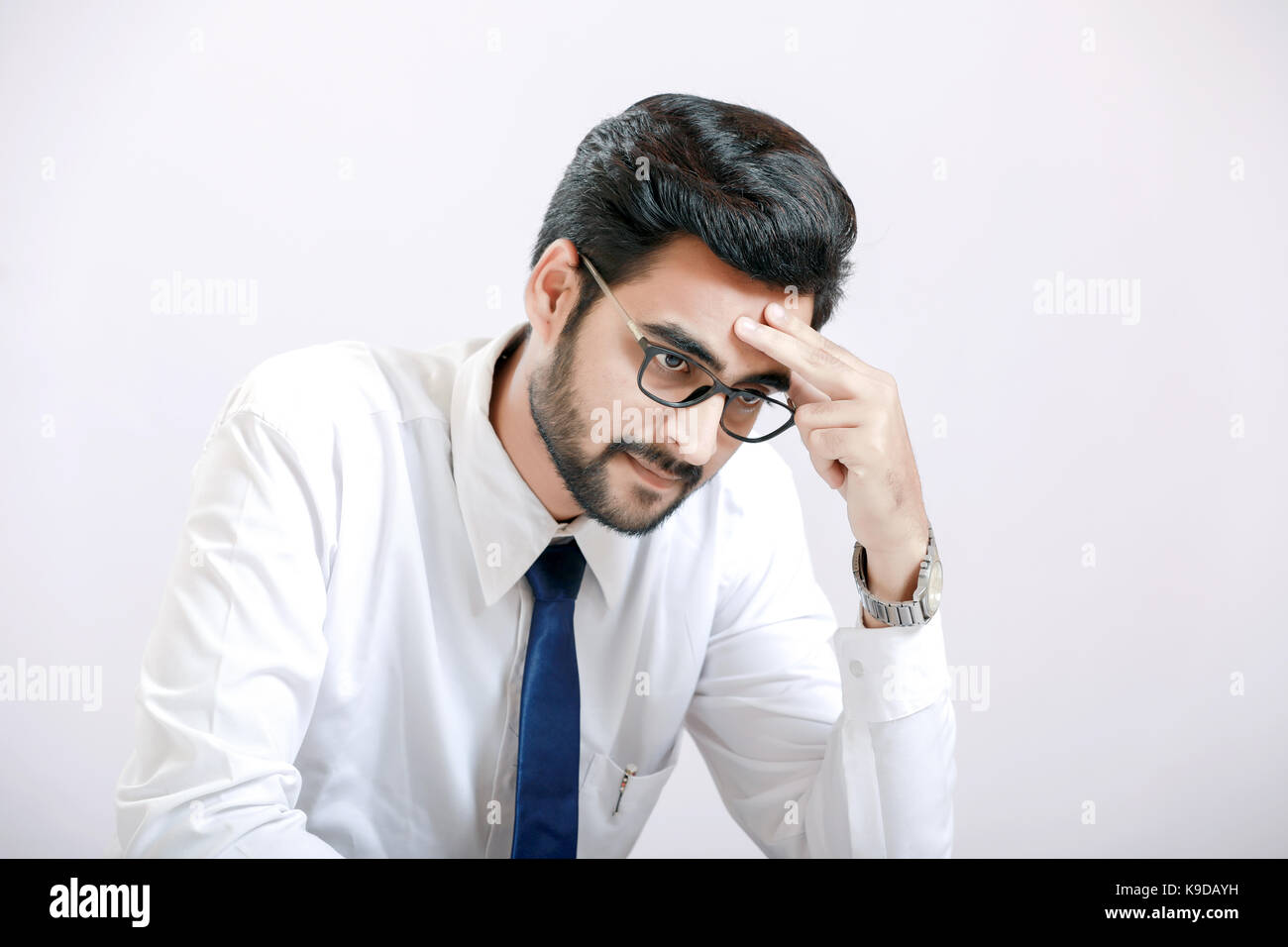 Inder in Spannung Stockfoto