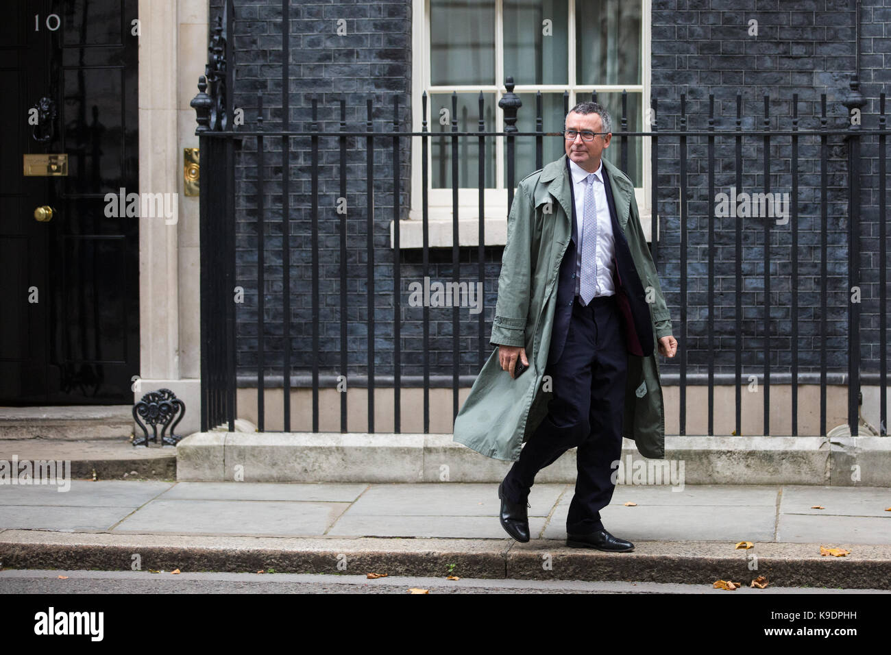 London, Großbritannien. 21. September 2017. Bernard Jenkin, Konservative MP für Harwich und North Essex, Blätter 10 Downing Street nach einer Kabinettssitzung co Stockfoto