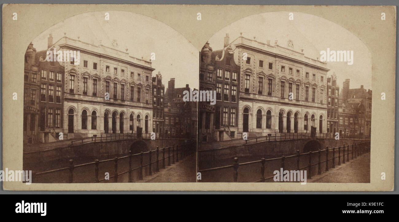 Nieuwezijds Voorburgwal 182 196 (ged.) (v. r. n. l.) Koninklijk Postkantoor Stockfoto