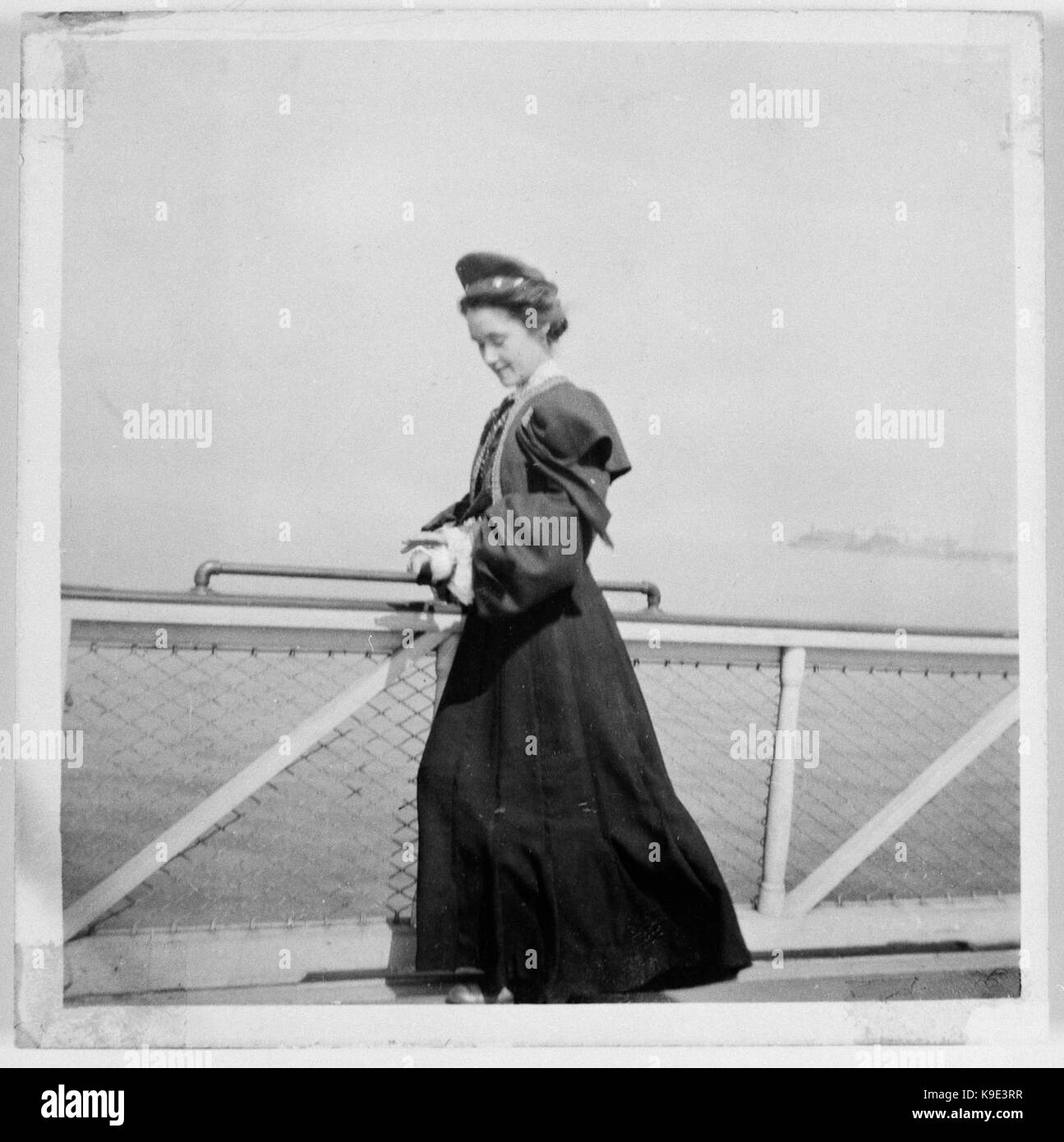 NMA. 0064581 Ingeborg Johnsson emigrerar bis Amerika 1901 Stockfoto