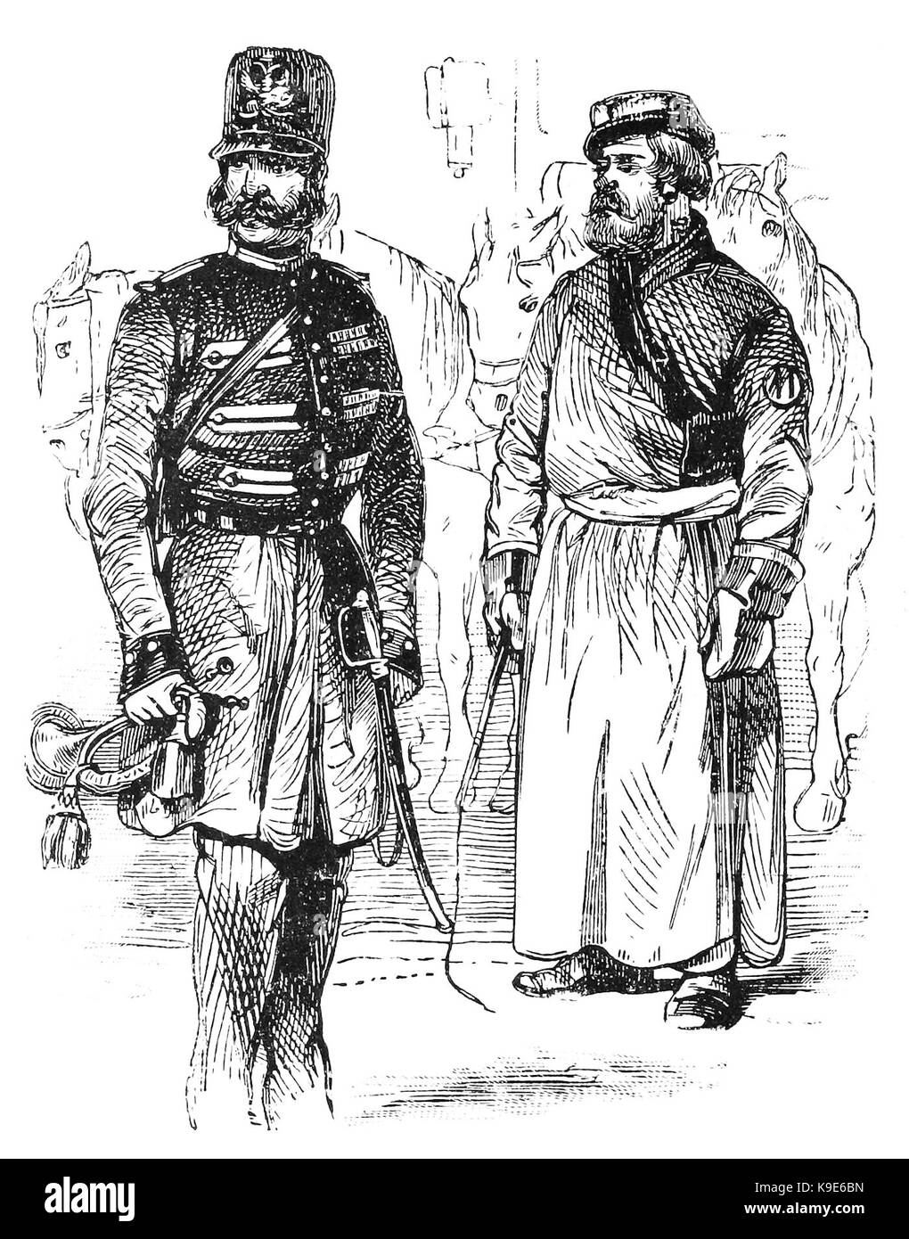 MAIL FAHRER UND GUARD Stockfoto