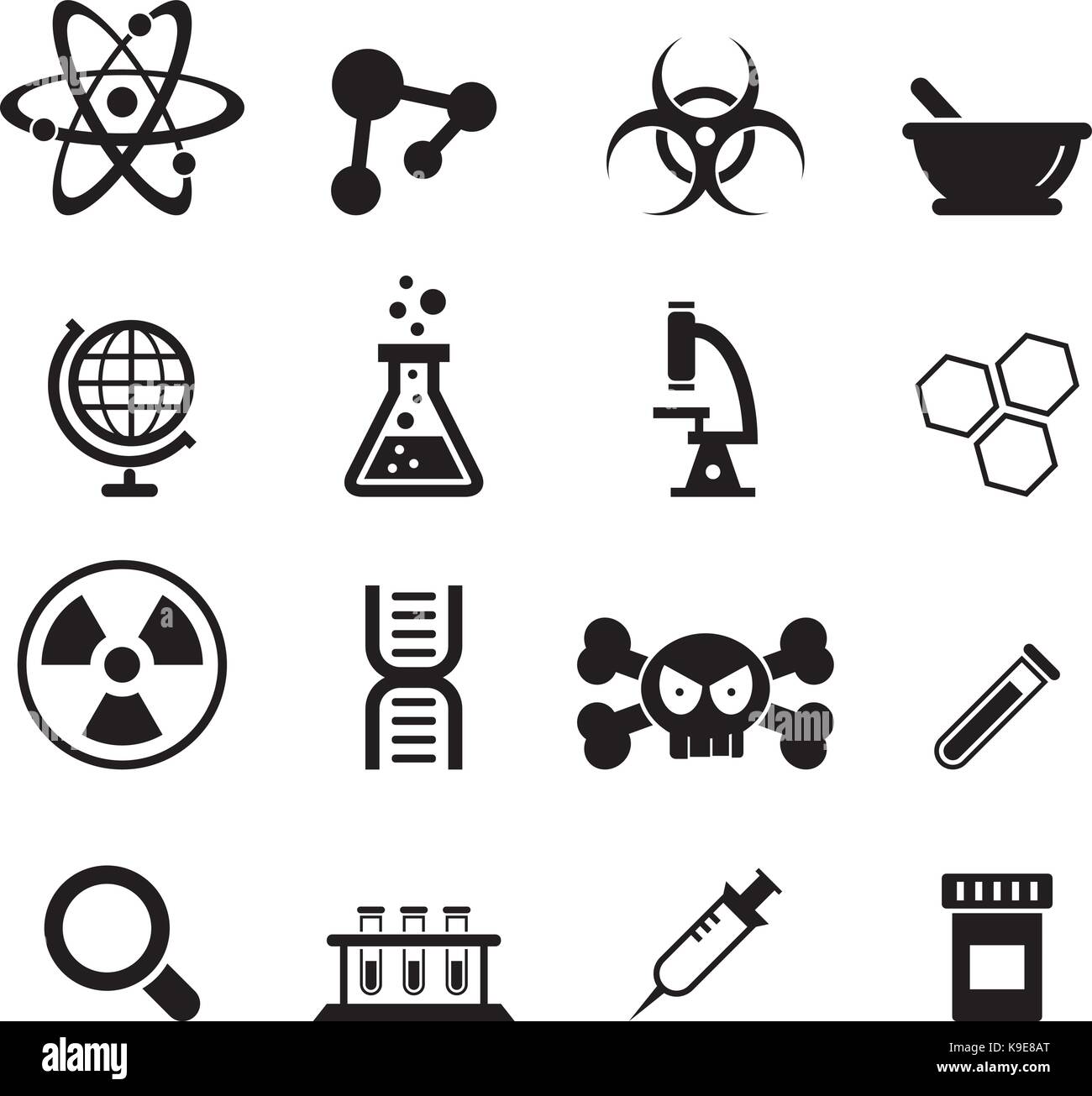 Wissenschaft Symbol Stock Vektorgrafik Alamy