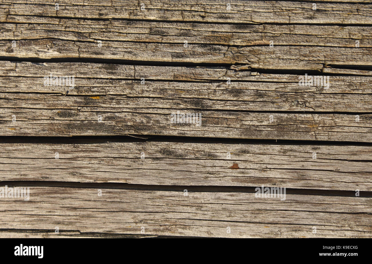 Alte wackelige verwitterte Holztafel Textur Foto Stockfoto