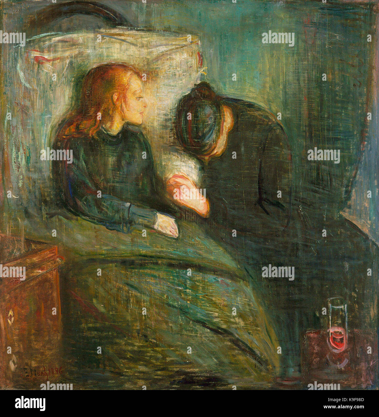 Munch Det Syke Scheune 1896 Stockfoto