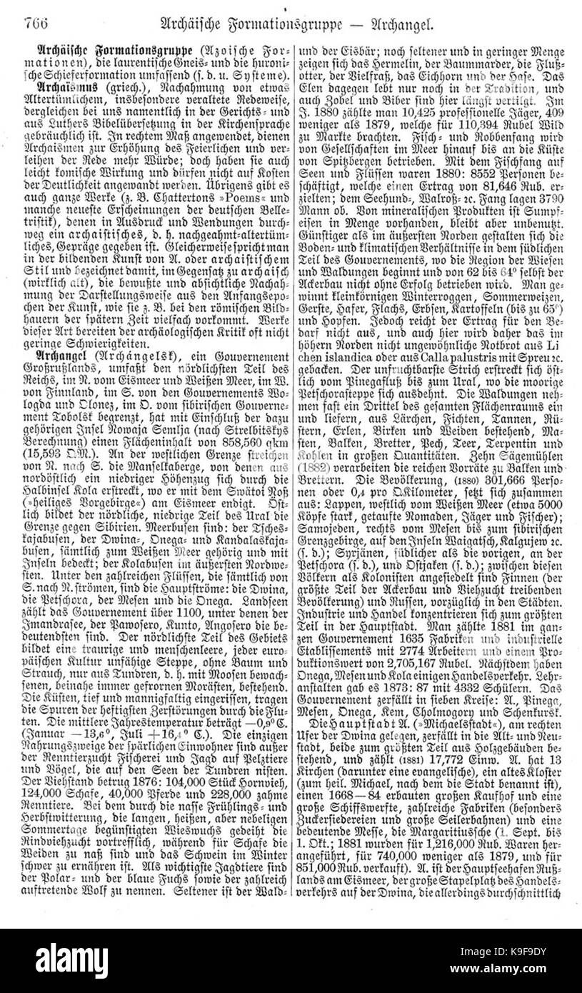 Meyers b1 s 0766 Stockfoto