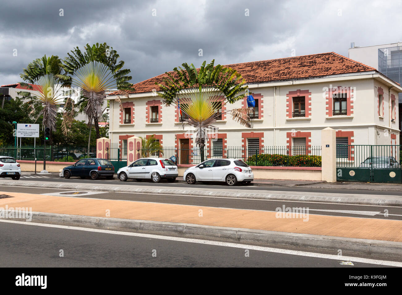 Fort-de-France, Martinique. Ministerium für Ernährung, Landwirtschaft und Forsten. Stockfoto