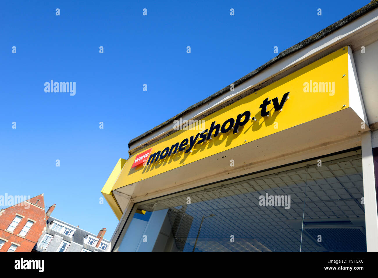 Moneyshop tv. Das Geld Shop, London Road, Southend On Sea, Essex. Shop vor. Darlehen und Finanzierungen, Pfandleiher, Scheckeinlösung, Scheckeinlösung Stockfoto
